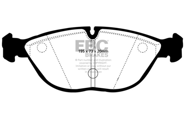 EBC Yellowstuff Front Brake Pads for 04-06 Audi TT Quattro 3.2