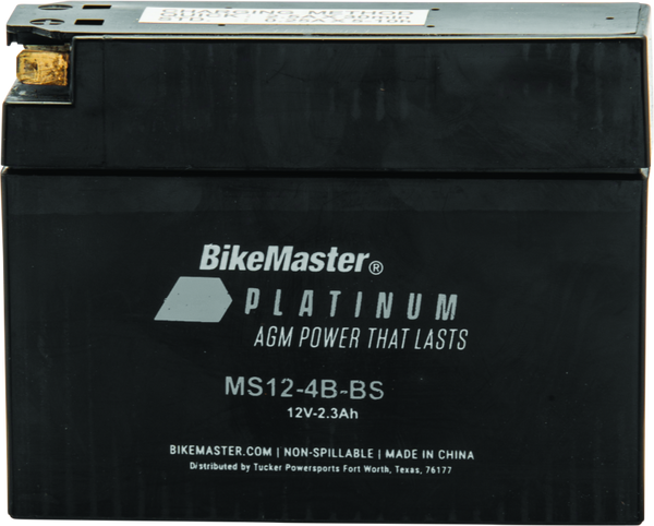 BikeMaster MS12-4B-BS AGM Motorcycle Battery