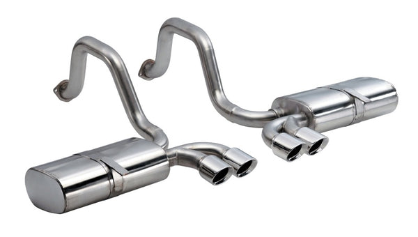 Corsa Exhaust for 1997-2004 Chevrolet Corvette C5 Z06 5.7L V8 - Polished Axle-Back