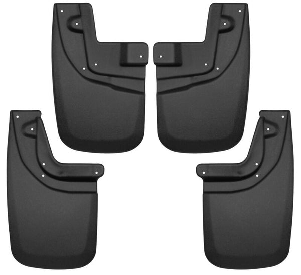 Husky Liners Front & Rear Mud Guards for 2005-2015 Toyota Tacoma with OEM Fender Flares - Black