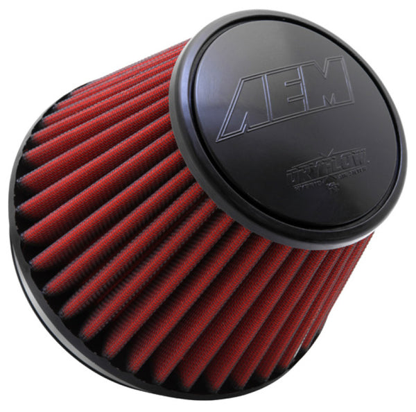 AEM Dryflow 6" x 6" Round Tapered Air Filter (Oil-Free) - Universal Fit