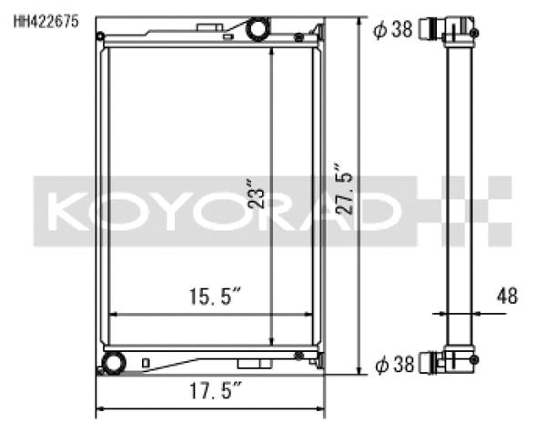 Koyo 01-06 BMW E46 M3 3.2L I6 Radiator