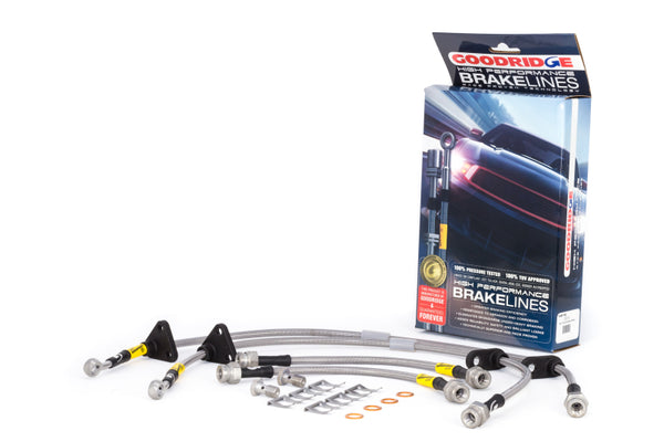 Goodridge Stainless Steel Brake Line Kit for 89-91 Honda Civic/CRX (Rear Drum)