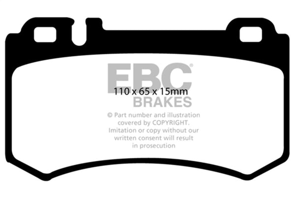 EBC Redstuff Rear Brake Pads for 2003-2006 Mercedes-Benz CL55 AMG 5.4 Supercharged
