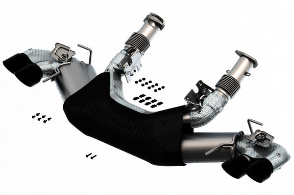 Borla Cat-Back Exhaust System for 2020 Chevrolet Corvette C8 6.2L - S-Type with Black Chrome Tips