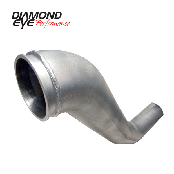 Diamond Eye Downpipe 4in TB Single HX40 TURBO-DIRECT FLANGE AL DODGE 5.9L 2500/3500 94-02