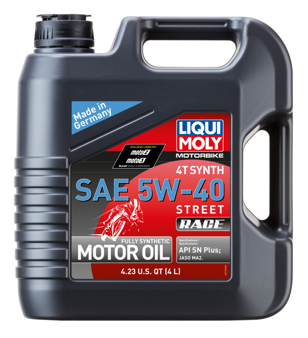 LIQUI MOLY 4L Motorbike 4T Synth 5W40 Street Race