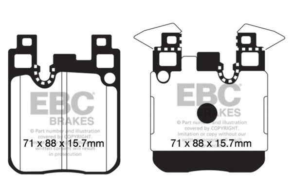 EBC Bluestuff Rear Brake Pads for 2013-2018 BMW 335i (F30)