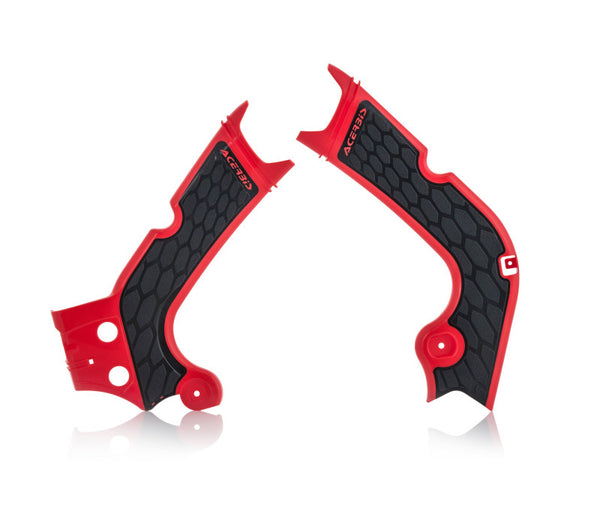 Acerbis X-Grip Frame Guards Red/Black for Honda CRF250R/RX & CRF450R/RX (2017-2019)
