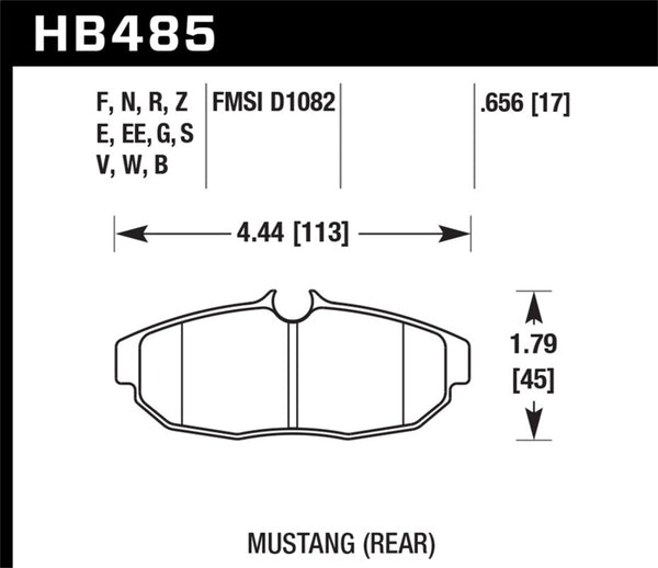 Hawk Performance Blue 9012 Race Rear Brake Pads for 08-09 Mustang Bullitt, 05-10 & 12-13 Mustang GT, 05-13 Mustang V6