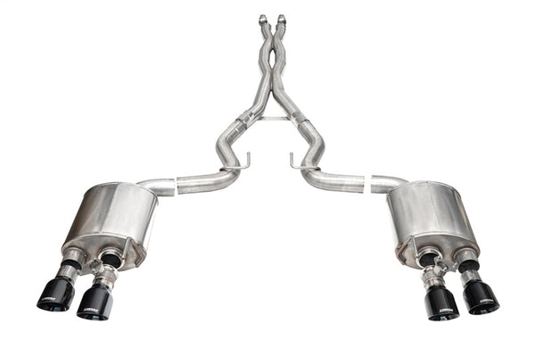 CORSA Mustang Dark Horse 5.0L 3in Dual Rear Cat-Back Exhaust w/ Black PVD Tips