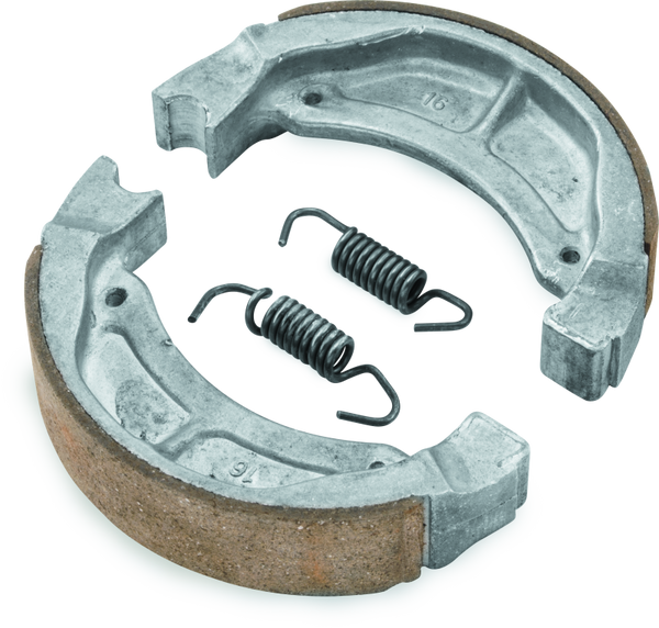 BikeMaster Brake Shoes w/ Springs for Suzuki RM80 (19821989) & Yamaha BW80 (19861990), PW80 (19831985, 19912006), TTR90 (20002003)