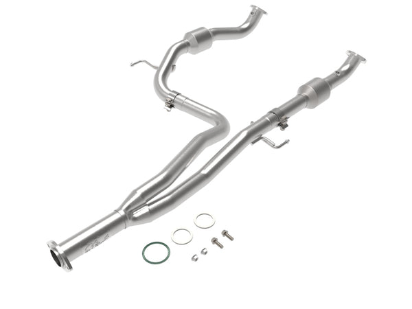 aFe Power Twisted Steel Y-Pipe with Cat for 16-20 Toyota Tacoma V6 3.5L (4WD Only)