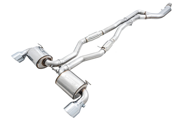 AWE Tuning Resonated Touring Edition Catback Exhaust for 2020 Toyota Supra A90 - 5in Chrome Tips