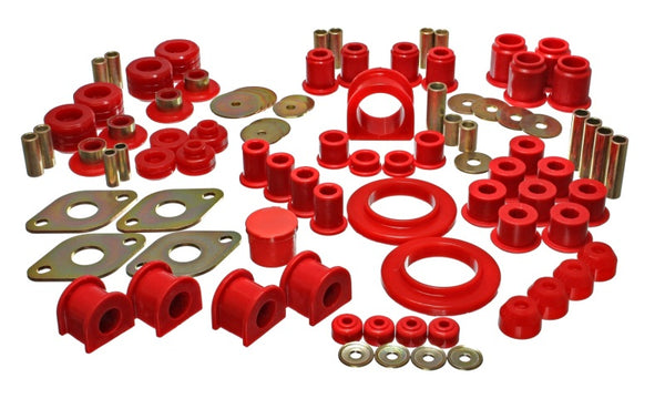 Energy Suspension Hyper-Flex Bushing Kit for 95-6/00 Toyota 4WD Pickup (Excl. T-100 & Tundra) - Red