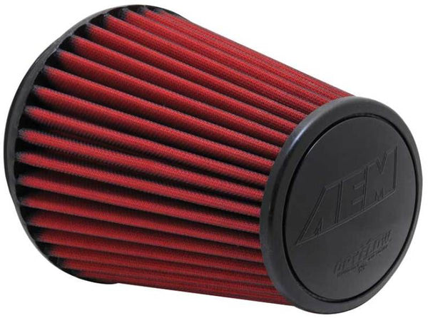 AEM DryFlow Universal Air Filter 6in Base, 9in Element, Short Neck