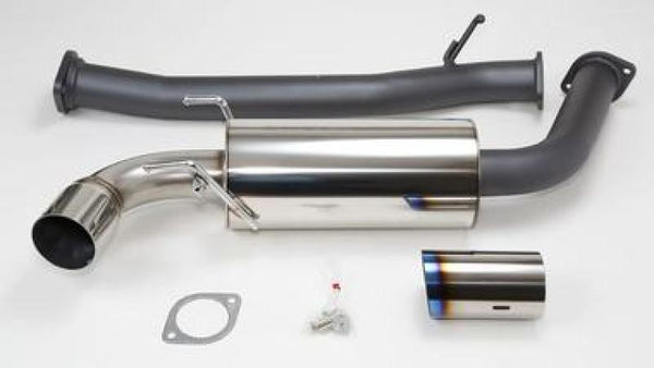 HKS RX8 75mm Single Ti-Tip Hi Power Cat-back Exhaust - SUS304