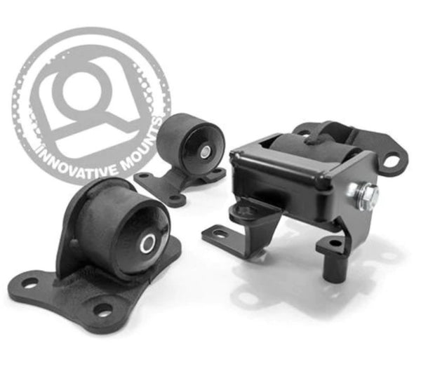 Innovative Honda Prelude 97-01 H/F Series Black Steel Engine Mounts 75A Bushings