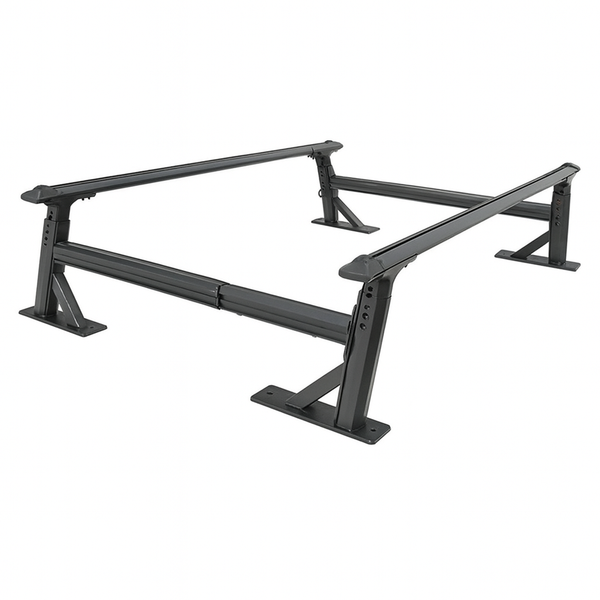 No-Drill Aluminum Truck Bed Rack – Universal Adjustable JP-BR104FX