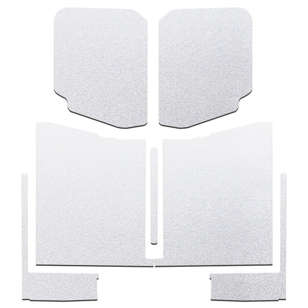 DEI Sound Deadening Headliner Kit for 20-22 Jeep Gladiator JT 4-Door - 7 Piece - White