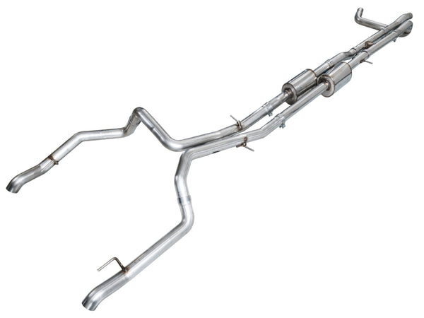 AWE Tuning 4th Gen GM 1500 6.2L Cat-Back Split Rear Exit (w/ Bumper Cutouts) - OE Tips