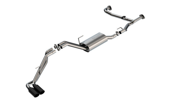 Borla Catback Exhaust for 2022-2023 Nissan Frontier 3.8L V6 2WD/4WD - Black Chrome Tips
