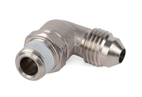 Air Lift 1/8in MNPT to 4AN Swivel Elbow Fitting