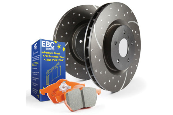 EBC S8 Brake Pad and Rotor Kit for Jeep Wrangler 70th Anniversary 2011