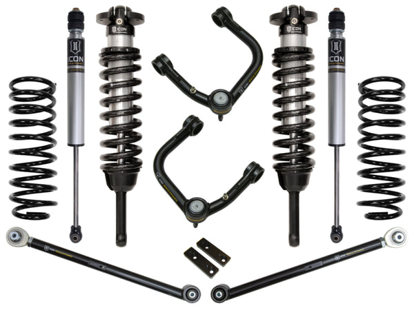ICON 03-09 Toyota 4Runner/FJ Stage 3 Suspension System - 0-3.5in Lift with Tubular UCA