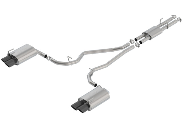 Borla 2020 Ford Explorer ST 3.0L V6 ATAK Catback Exhaust - Black Chrome Tips
