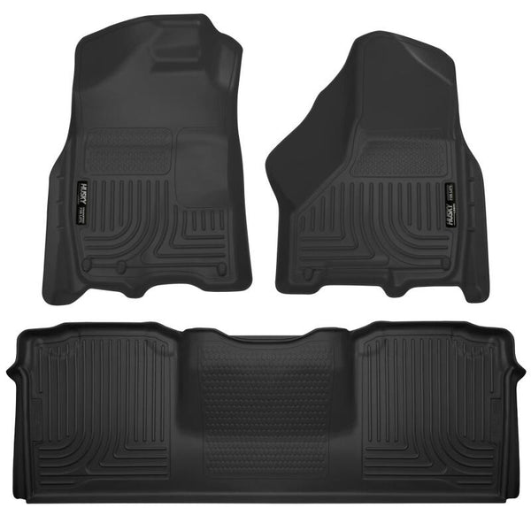 Husky Liners WeatherBeater Combo Black Floor Liners for 2010-2012 Dodge Ram 2500/3500 Mega Cab