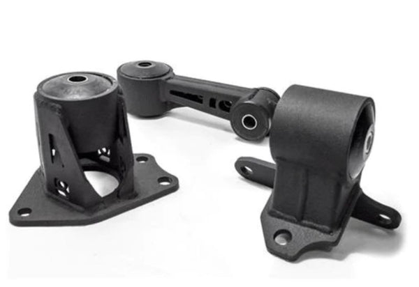 Innovative Mounts 09-13 Honda FIT/JAZZ L-Series Black Steel Engine Mounts with 75A Bushings