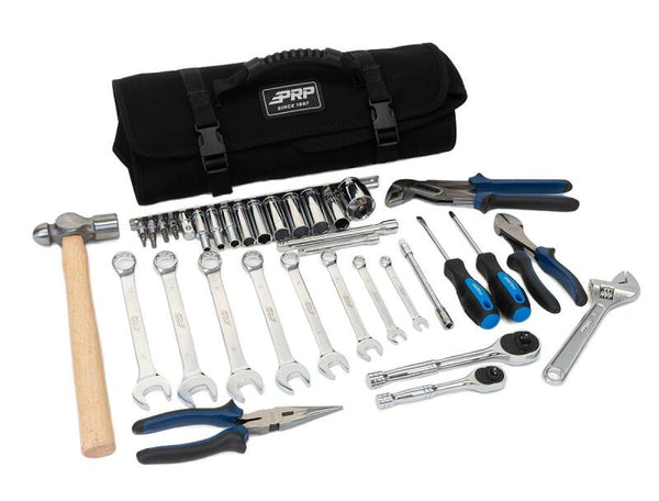 PRP 35pc Can-Am Roll Up Tool bag Tool kit - Black