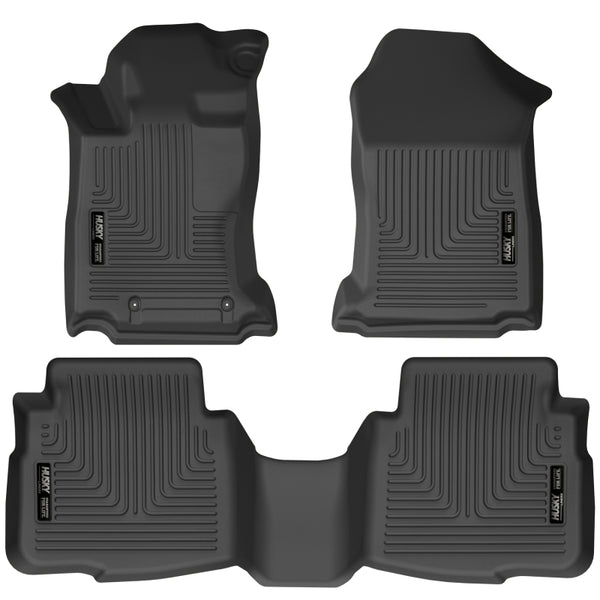 Husky Liners WeatherBeater Front & Rear Floor Liners for 2020 Subaru Legacy/Outback - Black