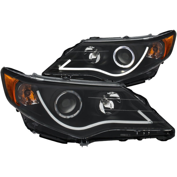 ANZO Projector Headlights with Halo Ring - Toyota Camry 2012-2013 (Hybrid LE/Hybrid XLE/L)