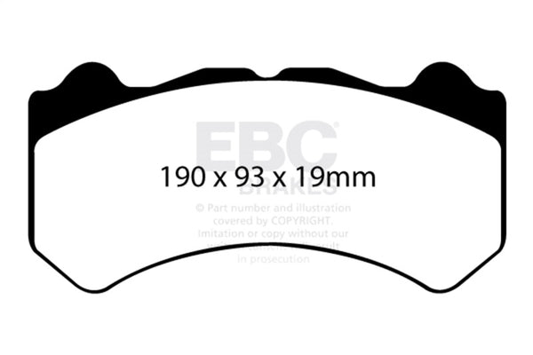 EBC Yellowstuff Front Brake Pads for 08-11 Nissan GT-R (R35) 3.8 Twin Turbo