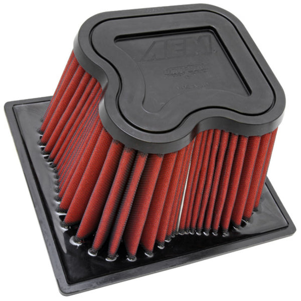 AEM DryFlow Direct Fit Air Filter AE-07087 for 2003-2012 Dodge Ram 2500/3500 6.7L L6 Diesel (Red Synthetic)