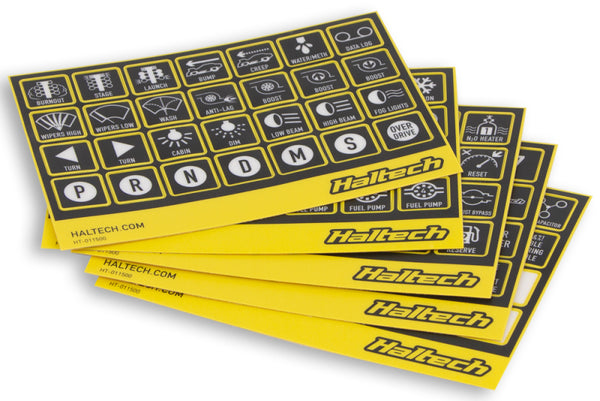 Haltech CAN Keypad Label Set - Programmer Accessories