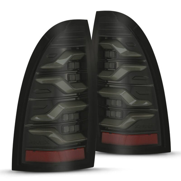 AlphaRex LUXX LED Tail Lights Alpha Black w/ Sequential Signal for Toyota Tacoma (20052015)