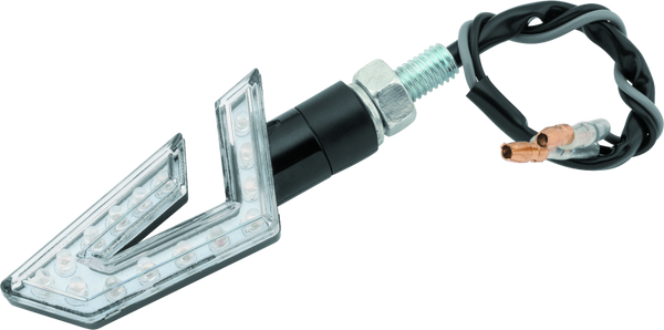 BikeMaster Black/Amber LED Director Turn Signal Indicators (Pair) 15 LED