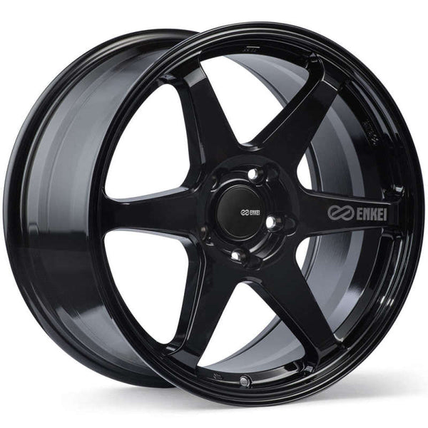 Enkei T6R 18x9.5 Wheel - 45mm Offset, 5x120 Bolt Pattern, 72.6 Bore, Gloss Black