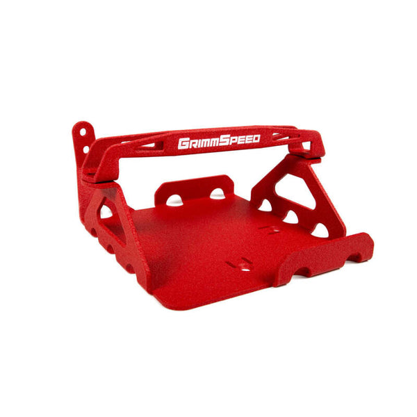 GrimmSpeed Lightweight Battery Mount Kit for 08-14 Subaru WRX STI - Red