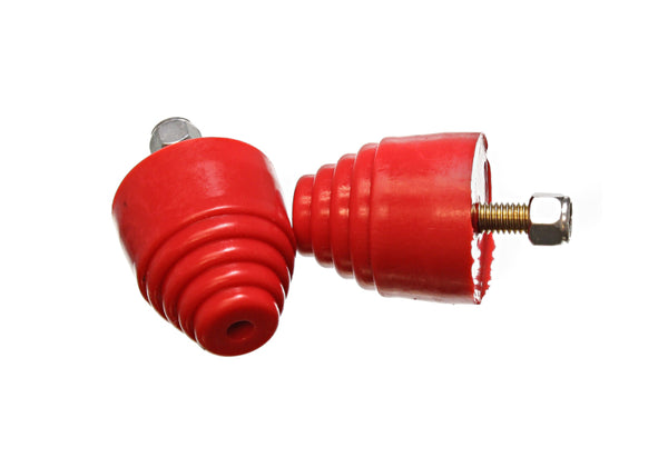 Energy Suspension Red Bump Stop Set - 2 1/8" Tall, 2" Diameter (2 Pieces)