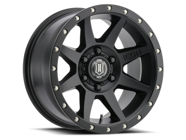 ICON Rebound 17x8.5 Wheel - 6x5.5 Bolt Pattern, 0mm Offset, Satin Black