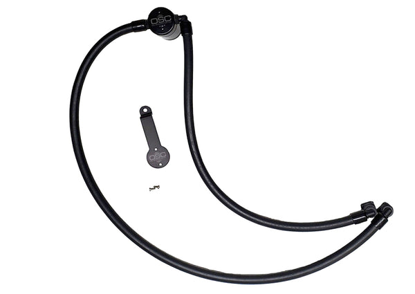 J&L 20-25 Jeep Wrangler 2.0L Driver Side Oil Separator 3.0 - Black Anodized