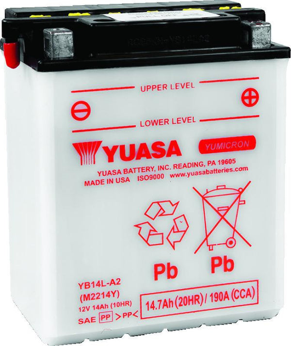 Yuasa YB14L-A2 Yumicron CX 12-Volt Battery