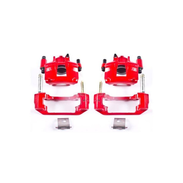 Power Stop 94-98 Ford Mustang Front Red Calipers w/Brackets - Pair