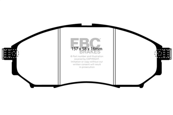 EBC Bluestuff Front Brake Pads for 2005-2008 Infiniti G35 3.5 2WD