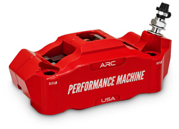 Performance Machine 125 x 4 Race Series Radial Mount Caliper with ARC - Right - Red