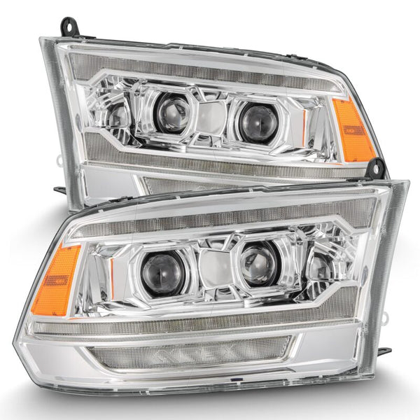 AlphaRex LUXX LED Projector Headlights Chrome w/ Sequential Indicator & DRL for 20092018 Dodge Ram 2500